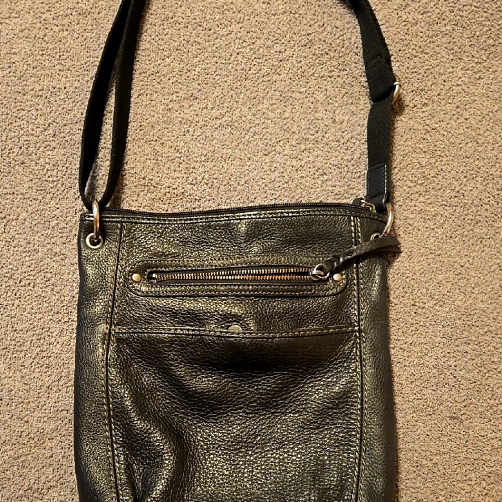 The Sak Black Leather Crossbody Bag